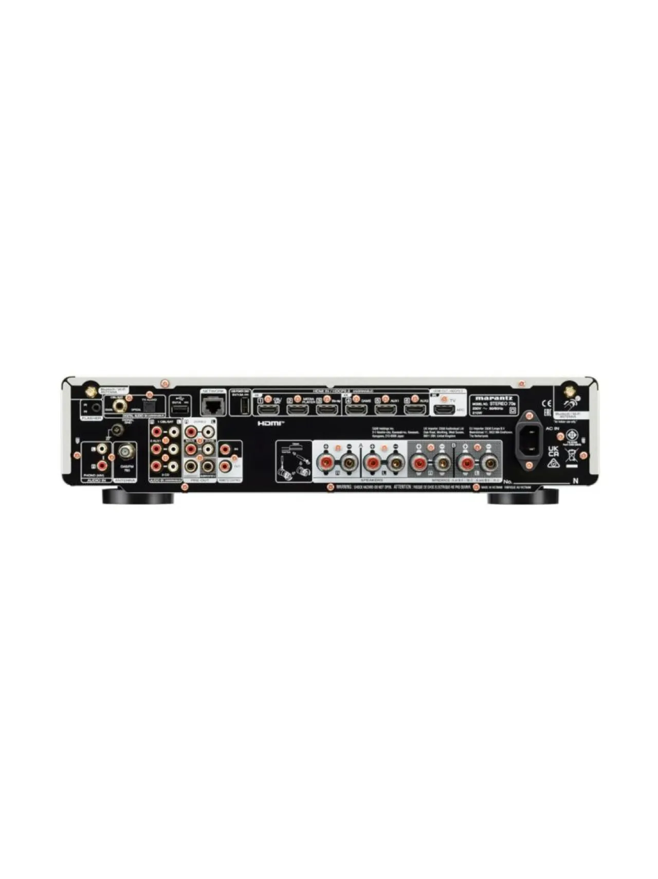 Audio<Marantz Stereo 70 stereovahvistin, hopea