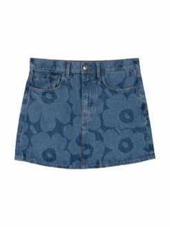 Hameet<Marimekko Maridenim Ruudut Unikko -farkkuhame 550 MID INDIGO