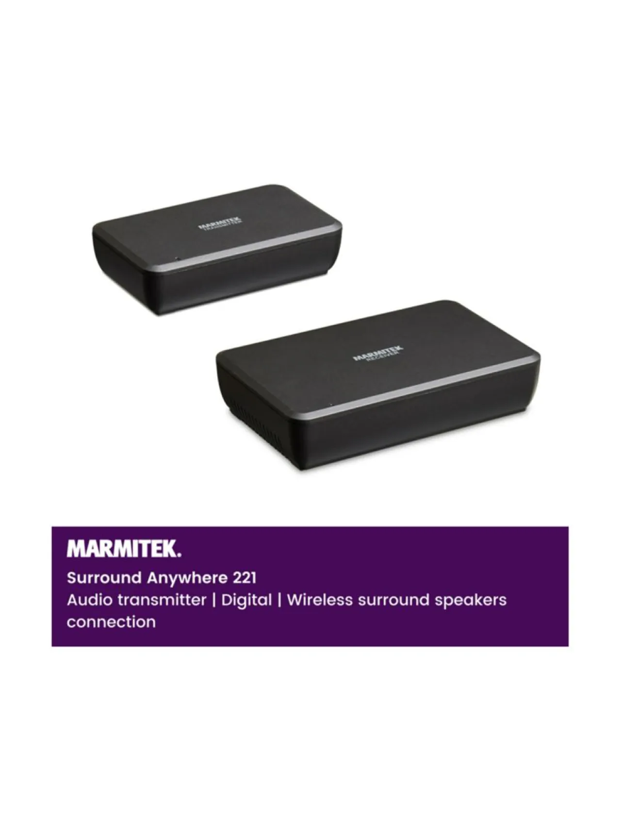 Marmitek Surround Anywhere 221 langaton vahvistin kaiuttimille^ Audio
