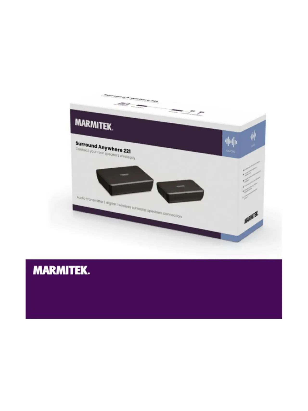 Marmitek Surround Anywhere 221 langaton vahvistin kaiuttimille^ Audio