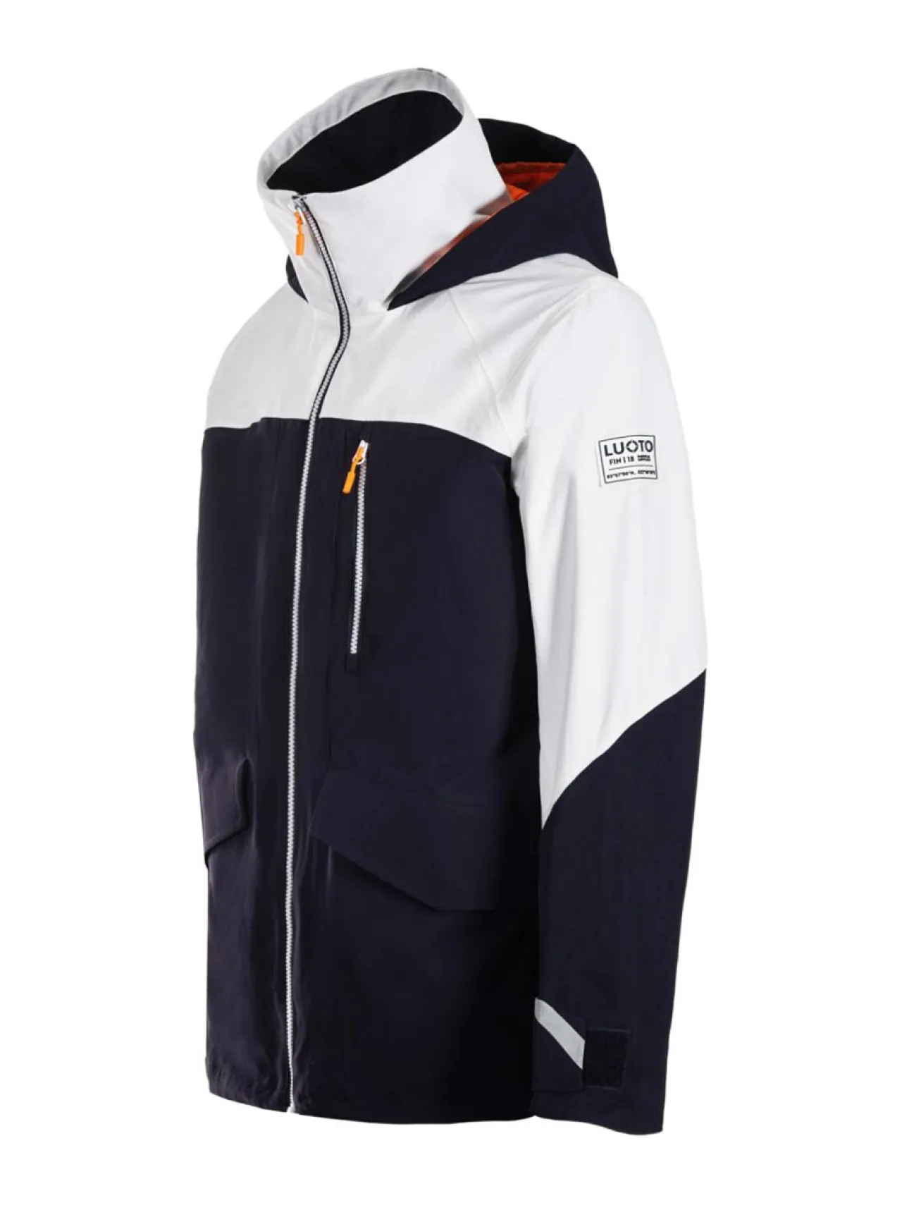 Urheilutakit<Luoto MASTO Miesten veneilytakki WHITE & NAVY