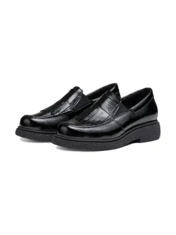 Kävelykengät & Loaferit<Pomar MATARA Naisten loaferit BLACK LACK/BLACK SOLE