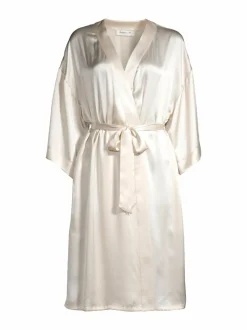Yö- & Oloasut<Stockmann Silk Maya-silkkiaamutakki CHAMPAIGNE BEIGE