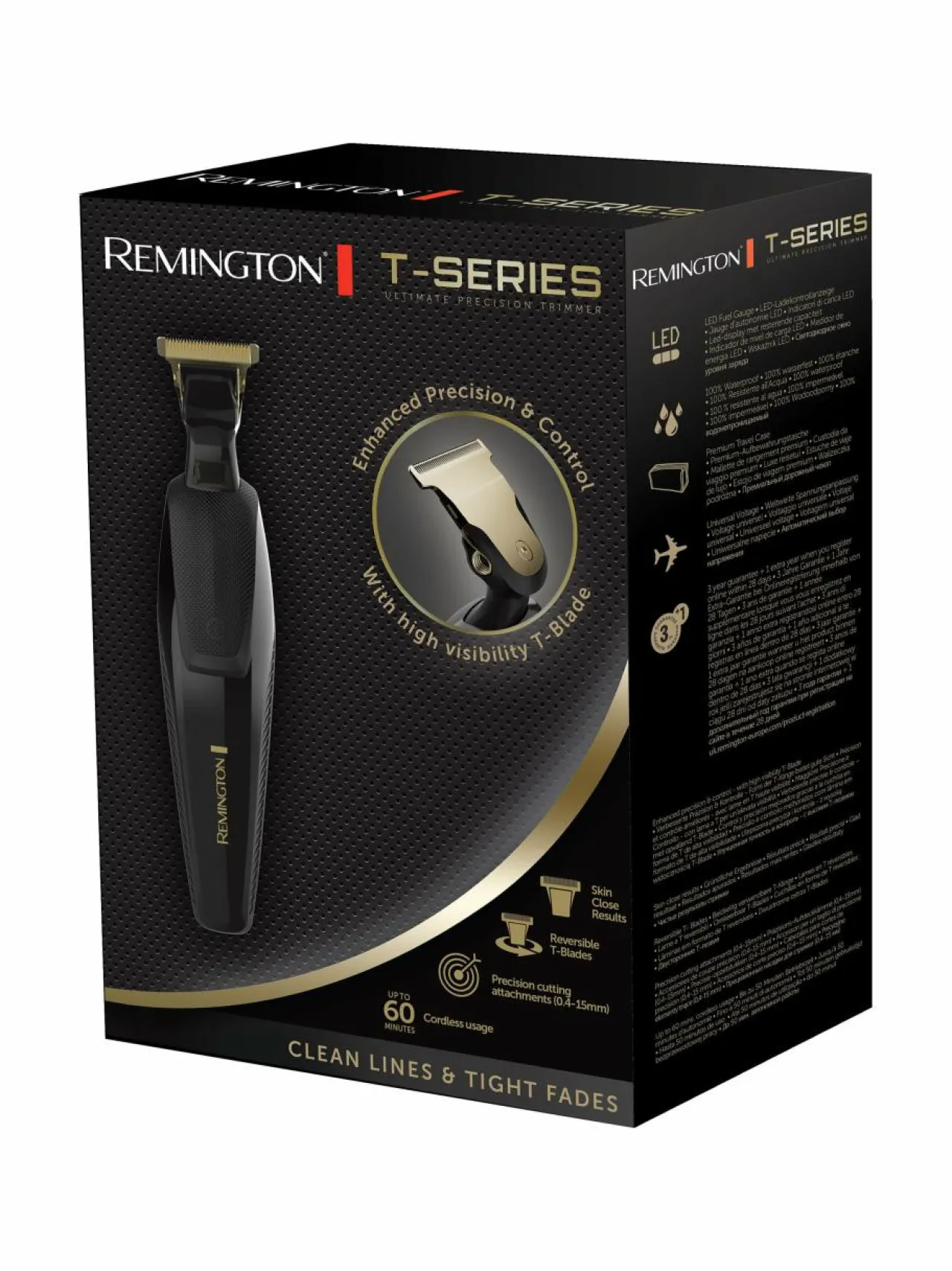 Ihokarvanpoisto<Remington MB7000 T-Series Ultimate Precision -partatrimmeri BLACK