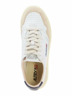 Urheilujalkineet|Tennarit & Sneakerit<AUTRY Medalist Low -sneakerit LS28 LEAT/SUEDE WHT/BLUE