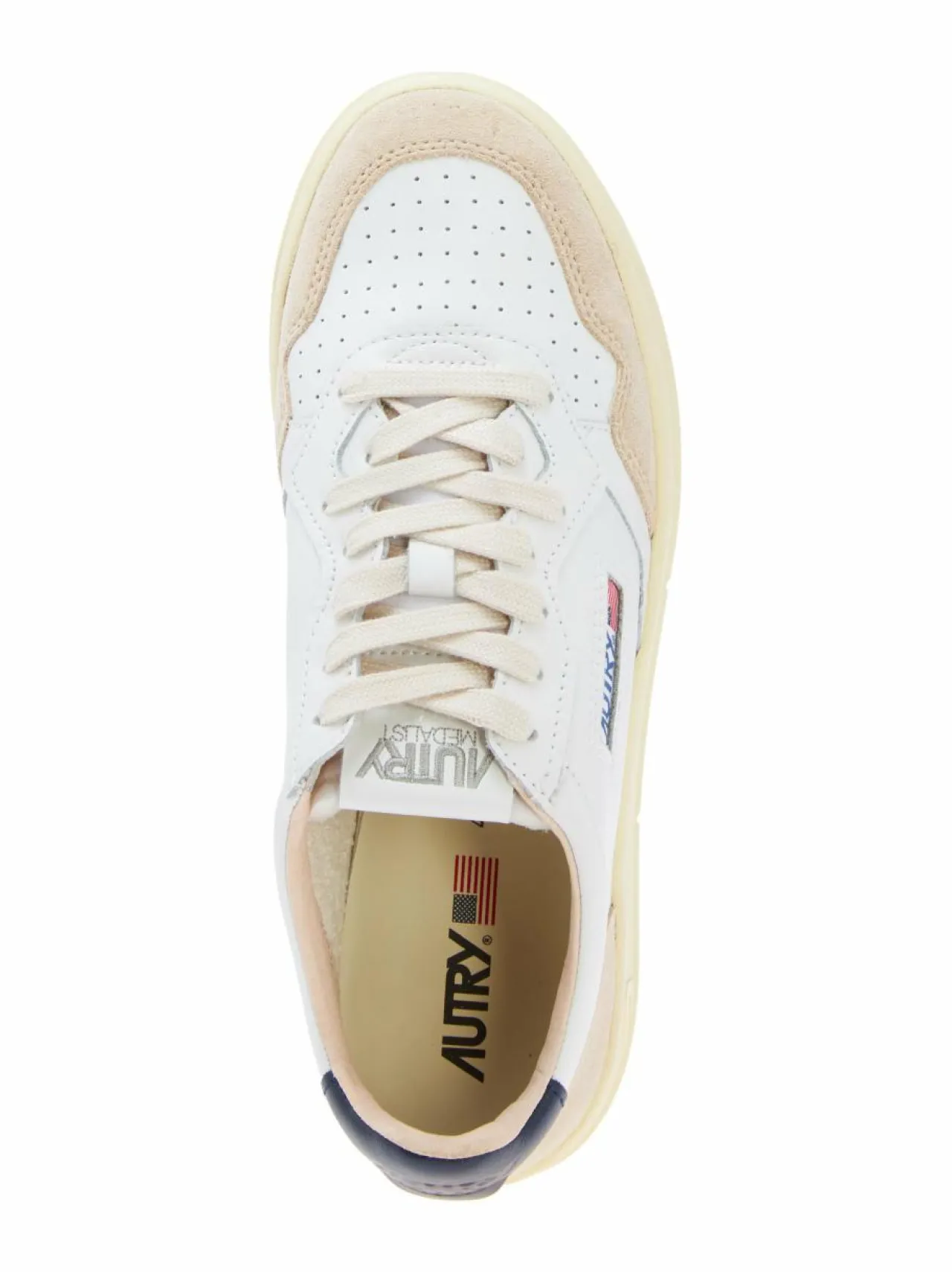 Urheilujalkineet|Tennarit & Sneakerit<AUTRY Medalist Low -sneakerit LS28 LEAT/SUEDE WHT/BLUE