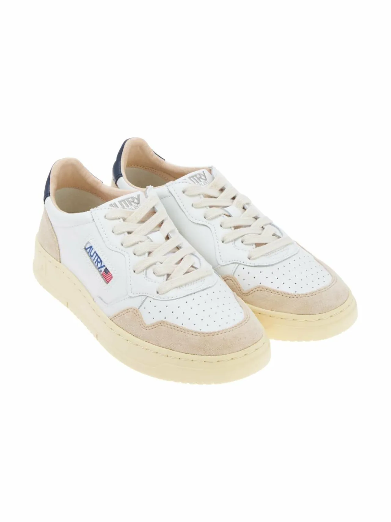 Urheilujalkineet|Tennarit & Sneakerit<AUTRY Medalist Low -sneakerit LS28 LEAT/SUEDE WHT/BLUE