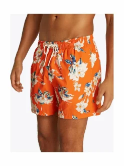 Uimahousut<Tommy Hilfiger Medium Drawstring Print -uimashortsit 0JQ TROPICAL FLORAL BRILLIANT ORANGE