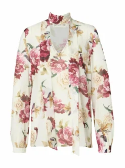 Paidat & Puserot<Ida Sjöstedt Meghan-pusero CREME RED FLORAL