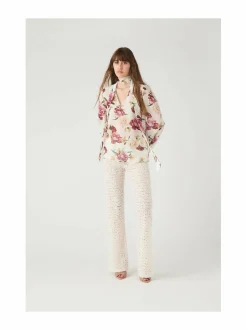 Paidat & Puserot<Ida Sjöstedt Meghan-pusero CREME RED FLORAL