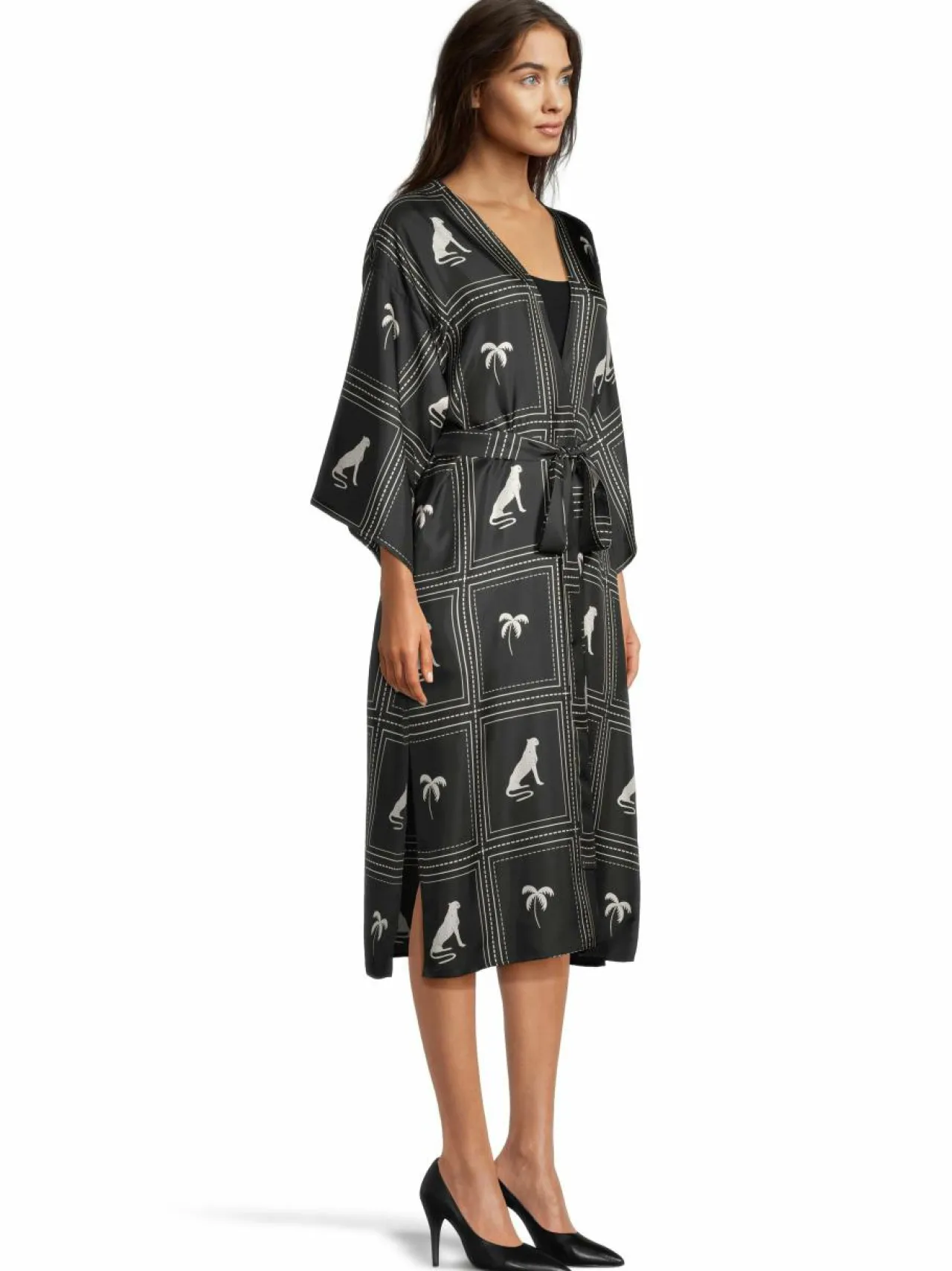 Bleiserit & Jakut<Uhana Memories Robe -kimono RIVIERA