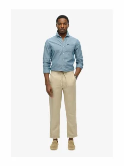 Superdry Merchant Linen -pellavahousut^ Housut