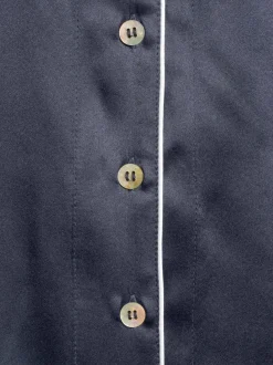 Yö- & Oloasut<Stockmann Silk Mercia-silkkipyjamasetti, lahjapakkauksessa NAVY