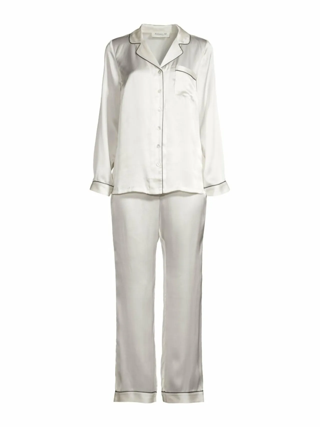 Yö- & Oloasut<Stockmann Silk Mercia-silkkipyjamasetti, lahjapakkauksessa WHITE