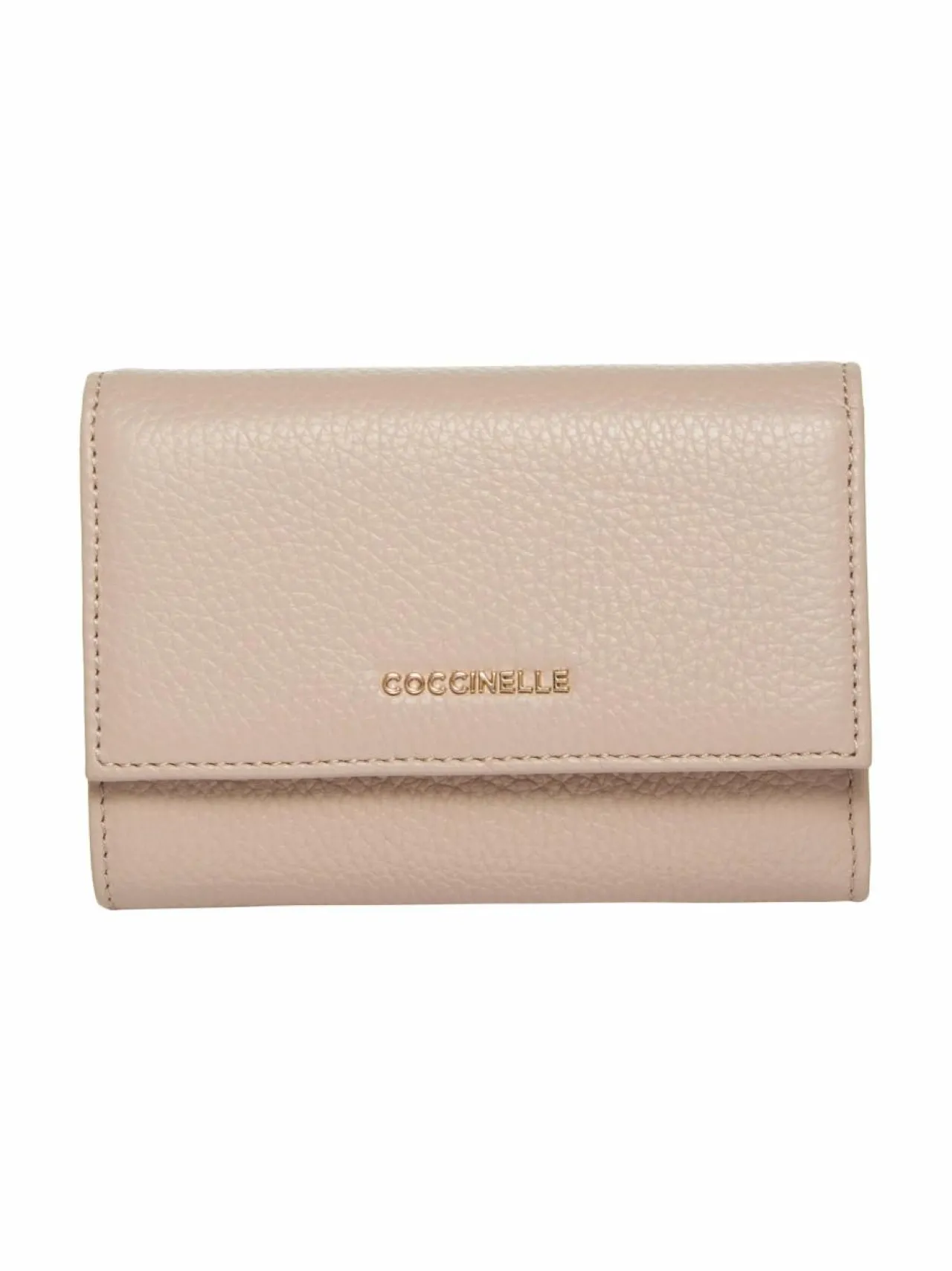 Lompakot & Kotelot<Coccinelle Metallic Soft Flap -nahkalompakko N12 NUDE