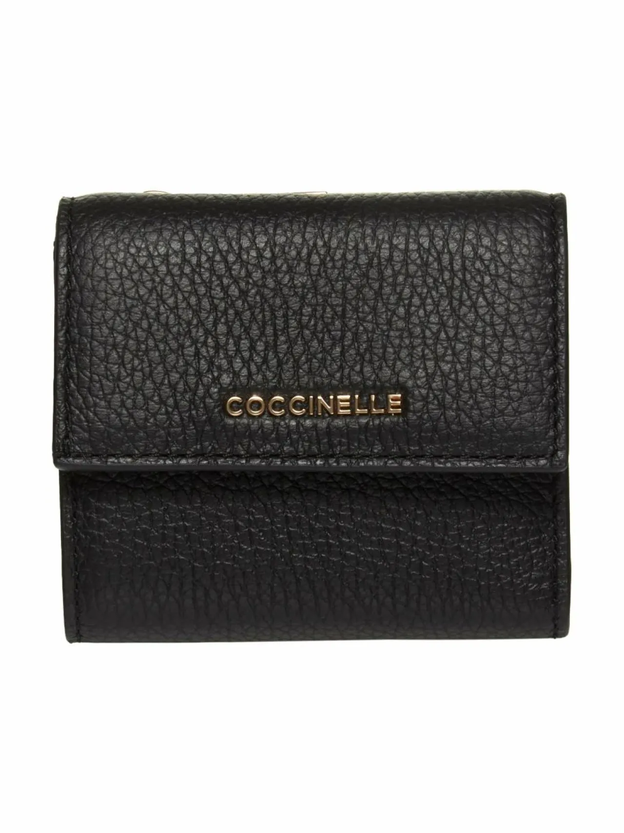 Lompakot & Kotelot<Coccinelle Metallic Soft S -nahkalompakko 001 NOIR