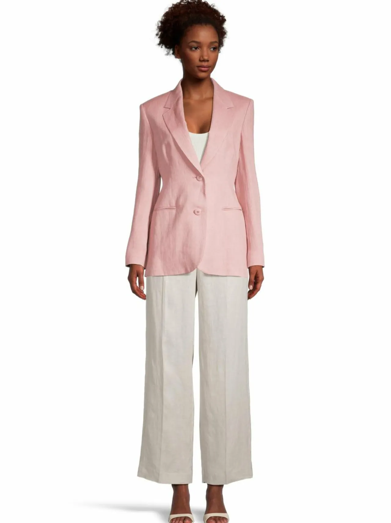 Bleiserit & Jakut<Max Mara Studio Micio-pellavableiseri 025 ROSA