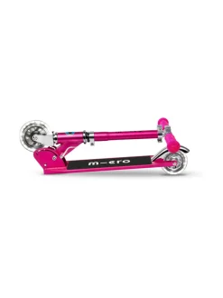 Ulkolelut<MICRO Potkulauta Light LED-valoilla, pinkki