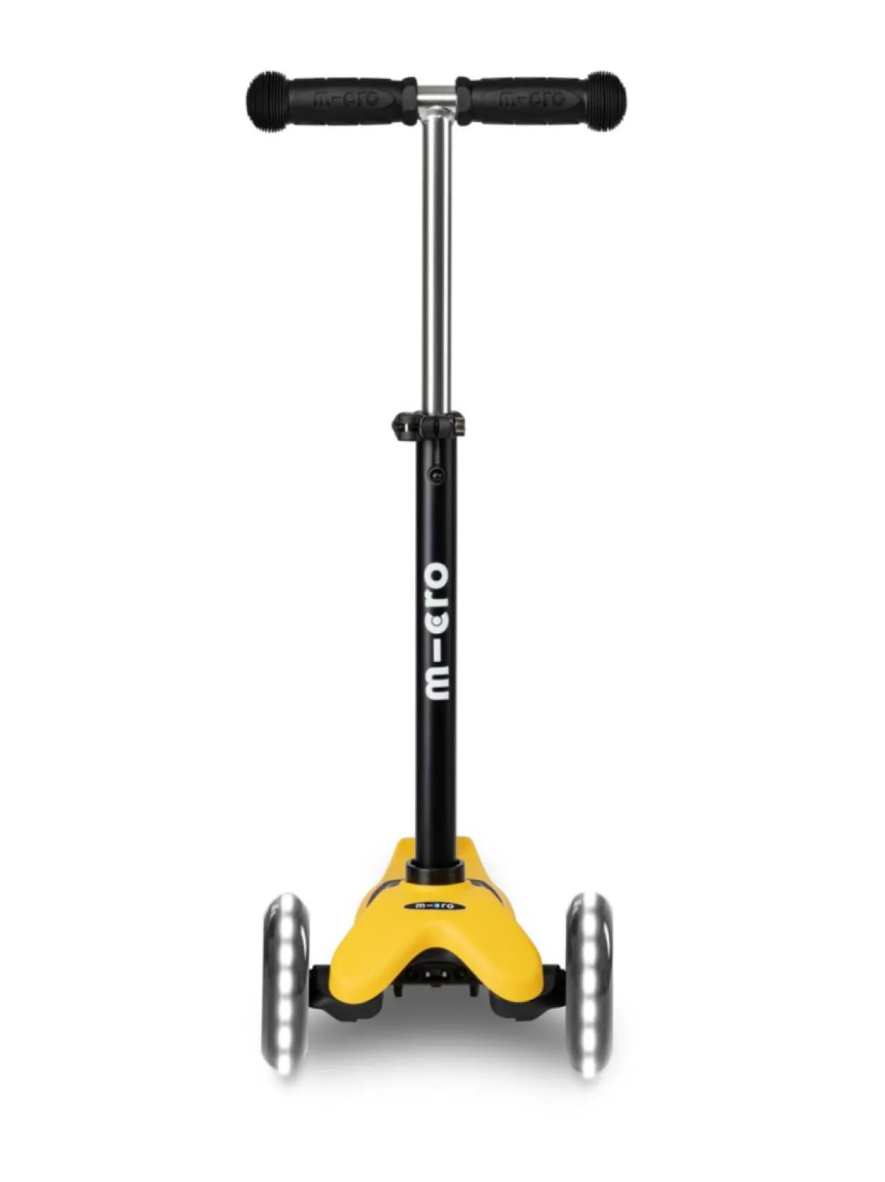 Ulkolelut<MICRO Potkulauta Mini Deluxe Lite LED-valoilla, keltainen