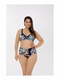 Uima-Asut<Marc & André Midnight Bloom High Waist -bikinialaosa BLUE/MILTI (BL6/MC0)
