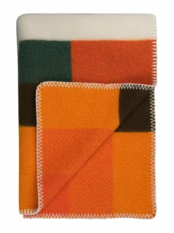 Huovat & Päiväpeitot<Røros Tweed Mikkel-villahuopa 135 x 200 cm ORANGE
