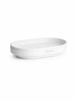 Kylpyhuonetarvikkeet<Brabantia MindSet-saippuaalusta MINERAL FRESH WHITE