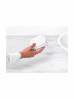 Kylpyhuonetarvikkeet<Brabantia MindSet-saippuaalusta MINERAL FRESH WHITE