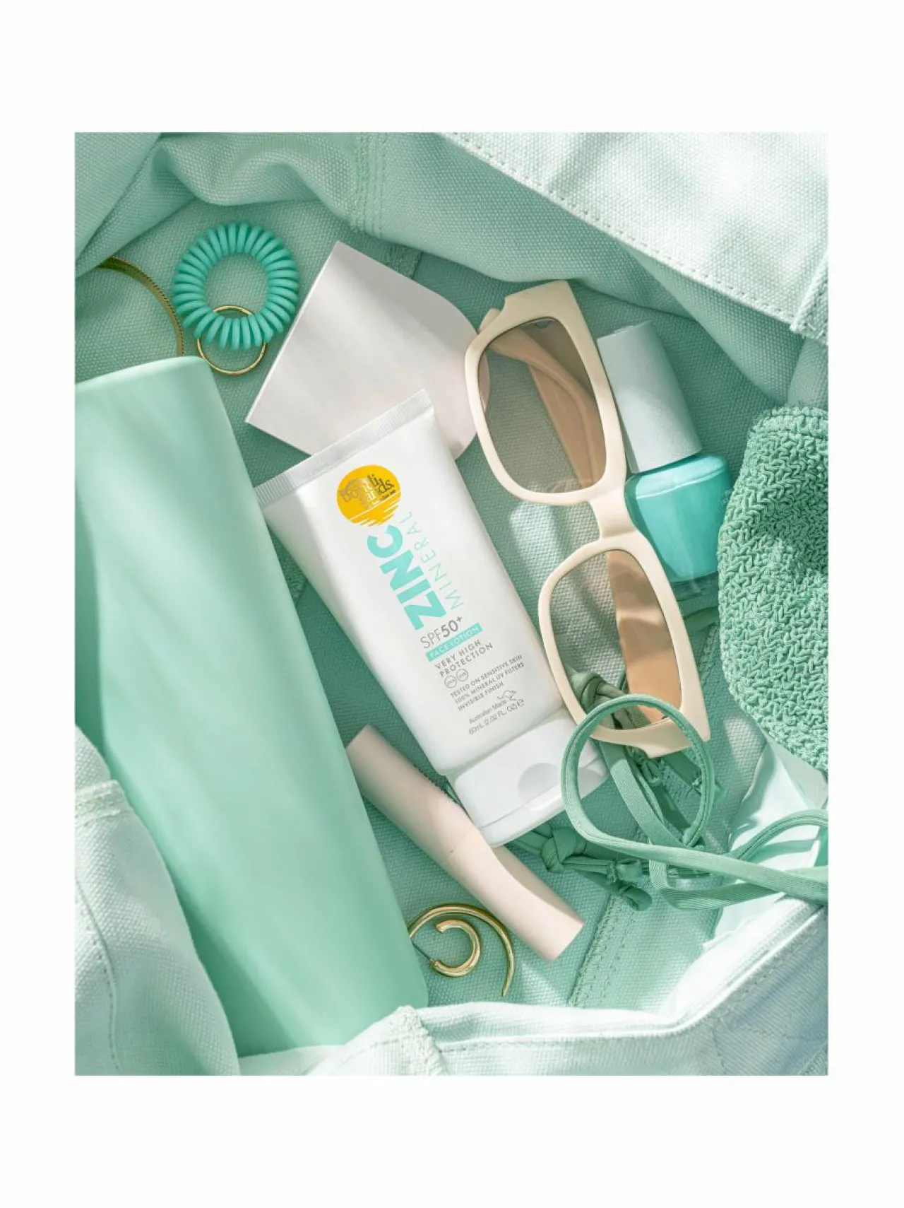 Aurinkotuotteet<Bondi Sands Mineral Face Lotion SPF50+ -aurinkovoide kasvoille