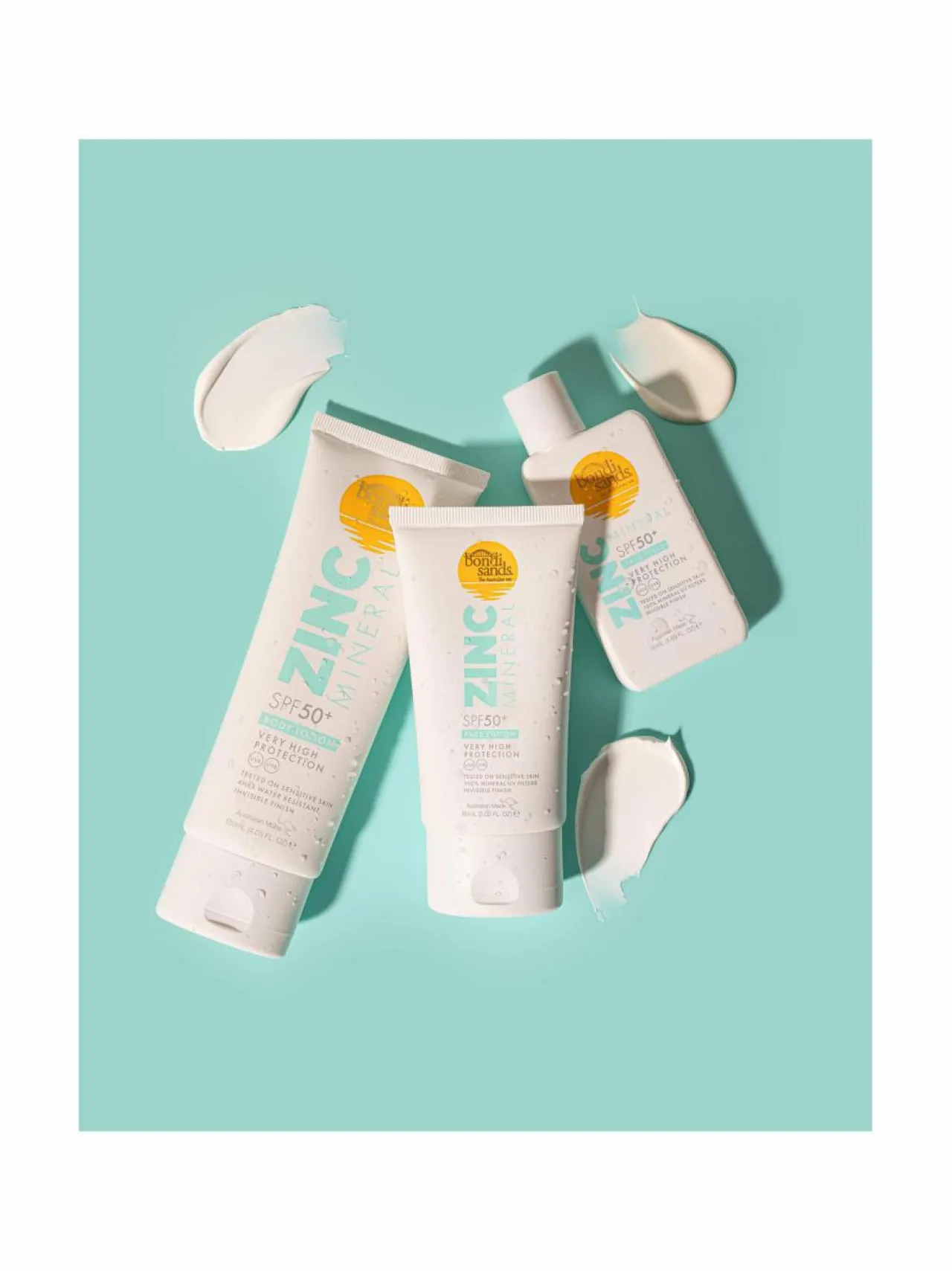 Aurinkotuotteet<Bondi Sands Mineral Face Lotion SPF50+ -aurinkovoide kasvoille