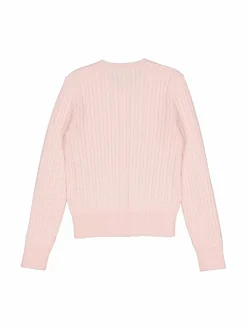 Neuleet<Polo Ralph Lauren Mini Cable -palmikkoneuletakki HINT OF PINK