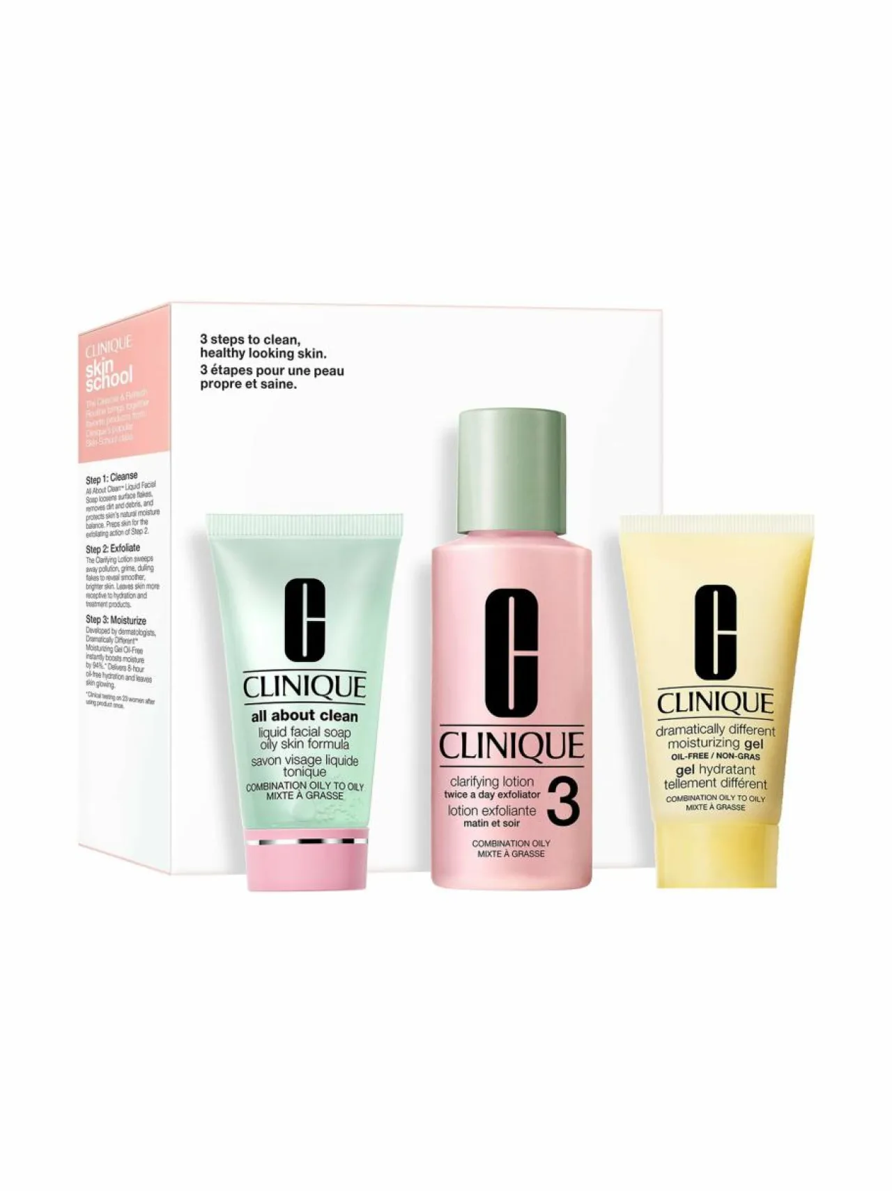 Clinique Mini Kit 3 Step oily skin -matkasetti^ Ihonhoitopakkaukset