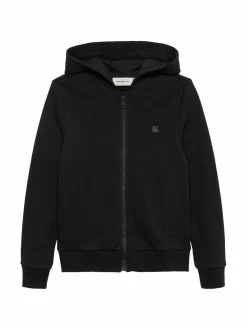 Colleget & Hupparit<Calvin Klein Kids Mini-Badge Zip-Through -hupparitakki BEH CK BLACK