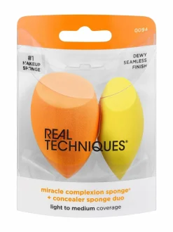 Meikkaustarvikkeet<Real Techniques Miracle Complexion Sponge + Concealer Sponge -meikkisieniduo