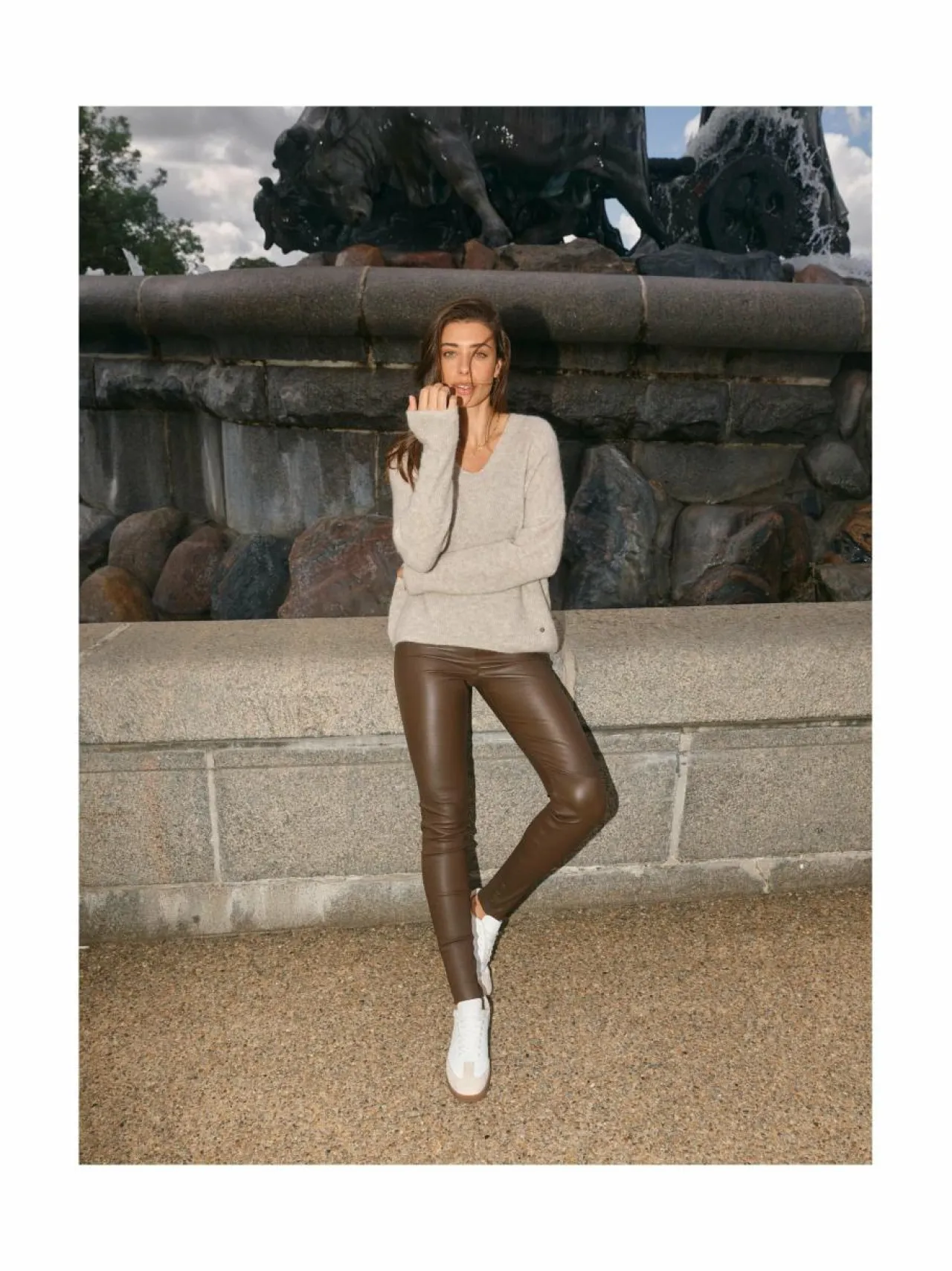Neuleet<MOS MOSH MMThora-villasekoiteneule 174 FEATHER GRAY