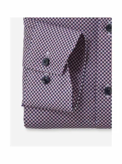 Paidat<Olymp Modern Fit Cotton -printtikuvioitu kauluspaita 35 ROT