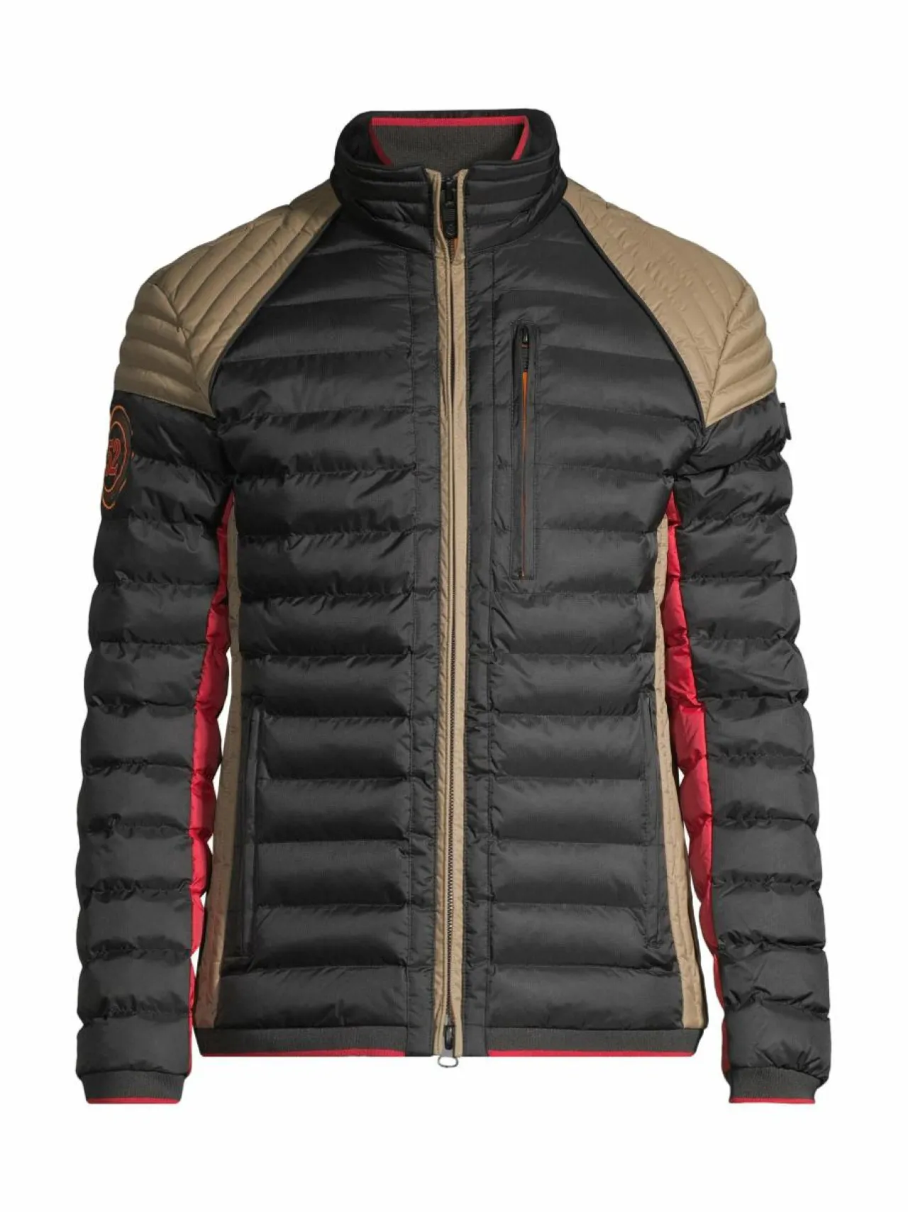 Takit<Wellensteyn Mol Racing -kevyttoppatakki BLACK/DARKSAND/DARKRED