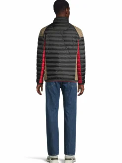 Takit<Wellensteyn Mol Racing -kevyttoppatakki BLACK/DARKSAND/DARKRED