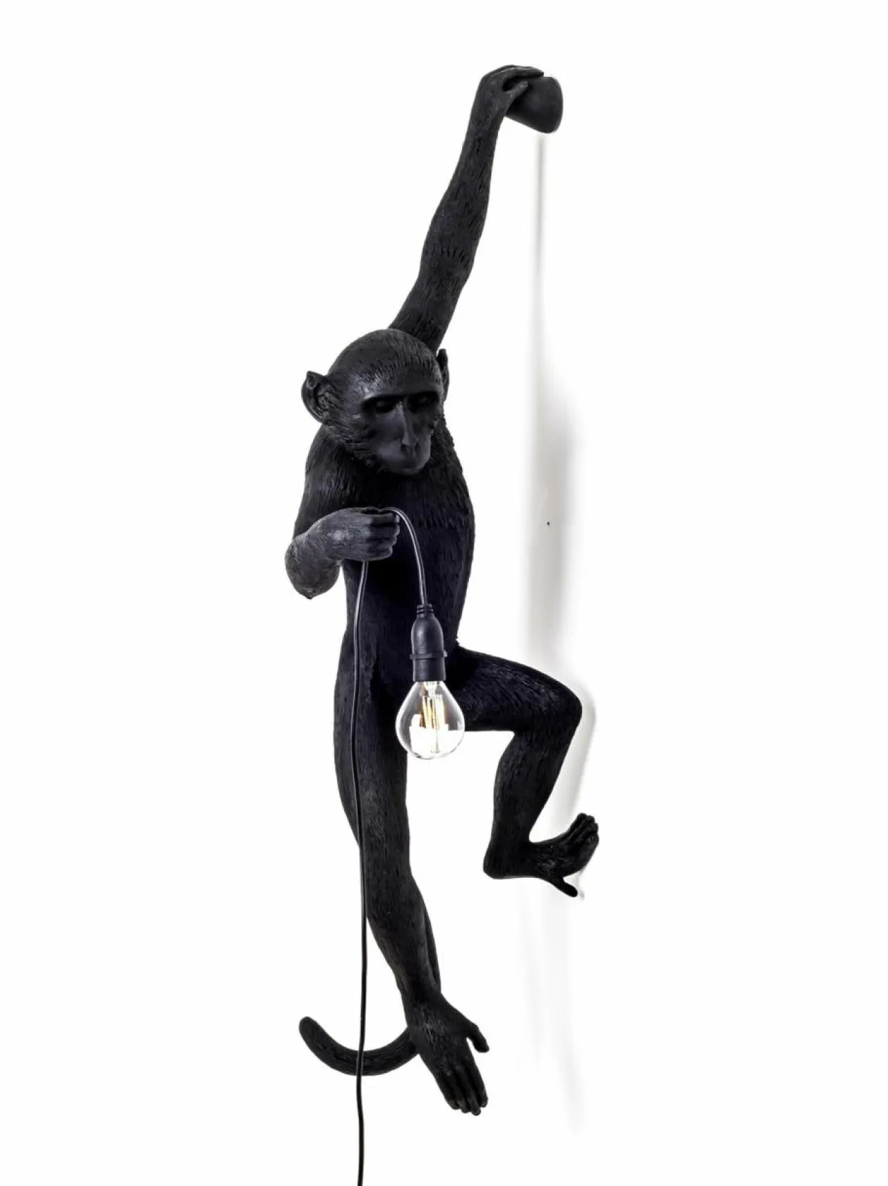Seinävalaisimet<Seletti Monkey Lamp Hanging -seinävalaisin MUSTA