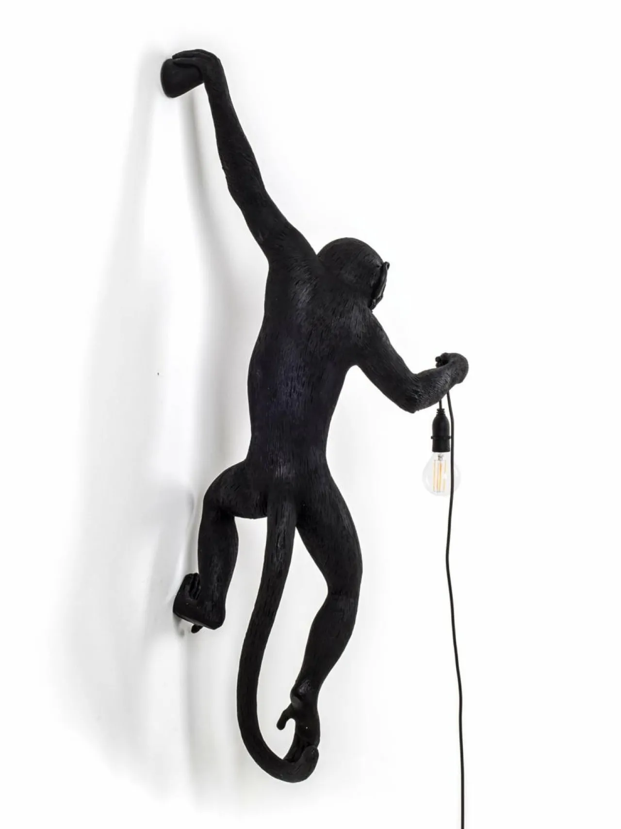 Seinävalaisimet<Seletti Monkey Lamp Hanging -seinävalaisin MUSTA