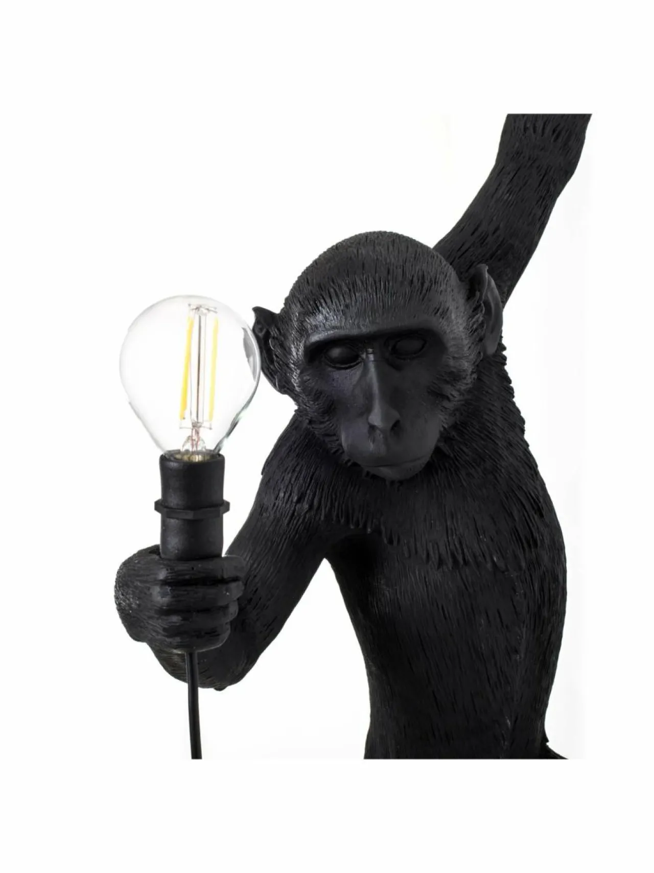 Seinävalaisimet<Seletti Monkey Lamp Hanging -seinävalaisin MUSTA