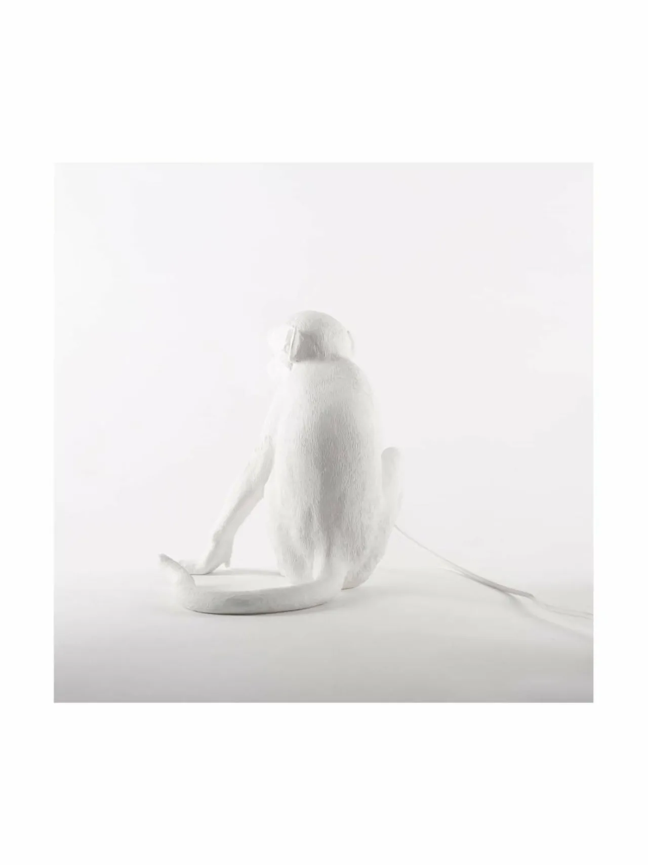 Pöytävalaisimet<Seletti Monkey Lamp Sitting -pöytävalaisin, 32 x 34 x 30 cm VALKOINEN