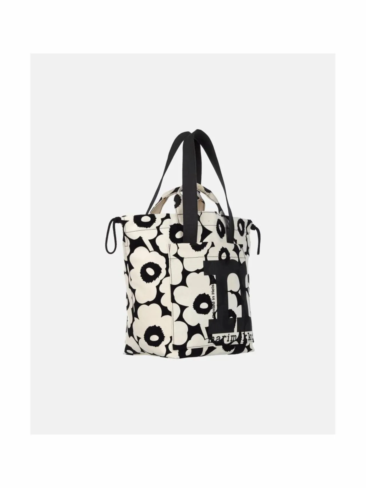 Shopperit<Marimekko Mono City Tote Unikko -laukku 908 COTTON, BLACK