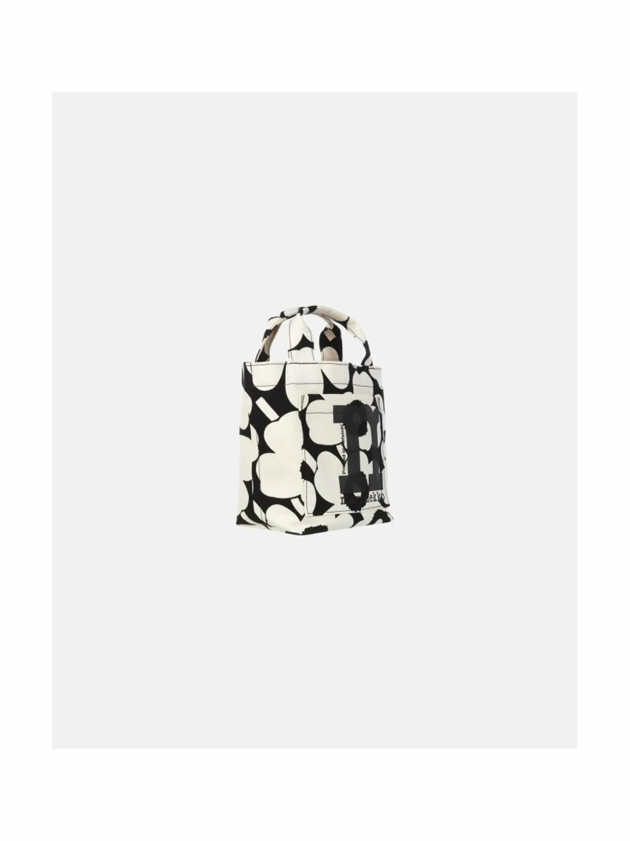 Shopperit<Marimekko Mono Mini Tote Unikko -laukku 908 COTTON, BLACK