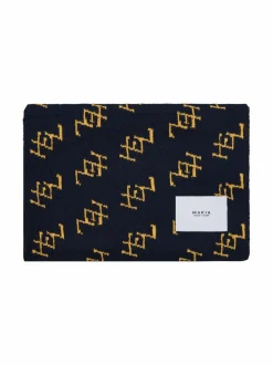 Huivit & Kaulaliinat<Makia Monogram -merinovillahuivi 683 DARK NAVY