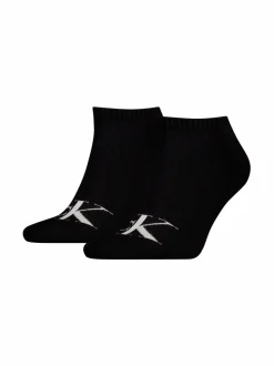 Sukat<Calvin Klein Monogram Sneaker -sukat 2-pack 001 BLACK