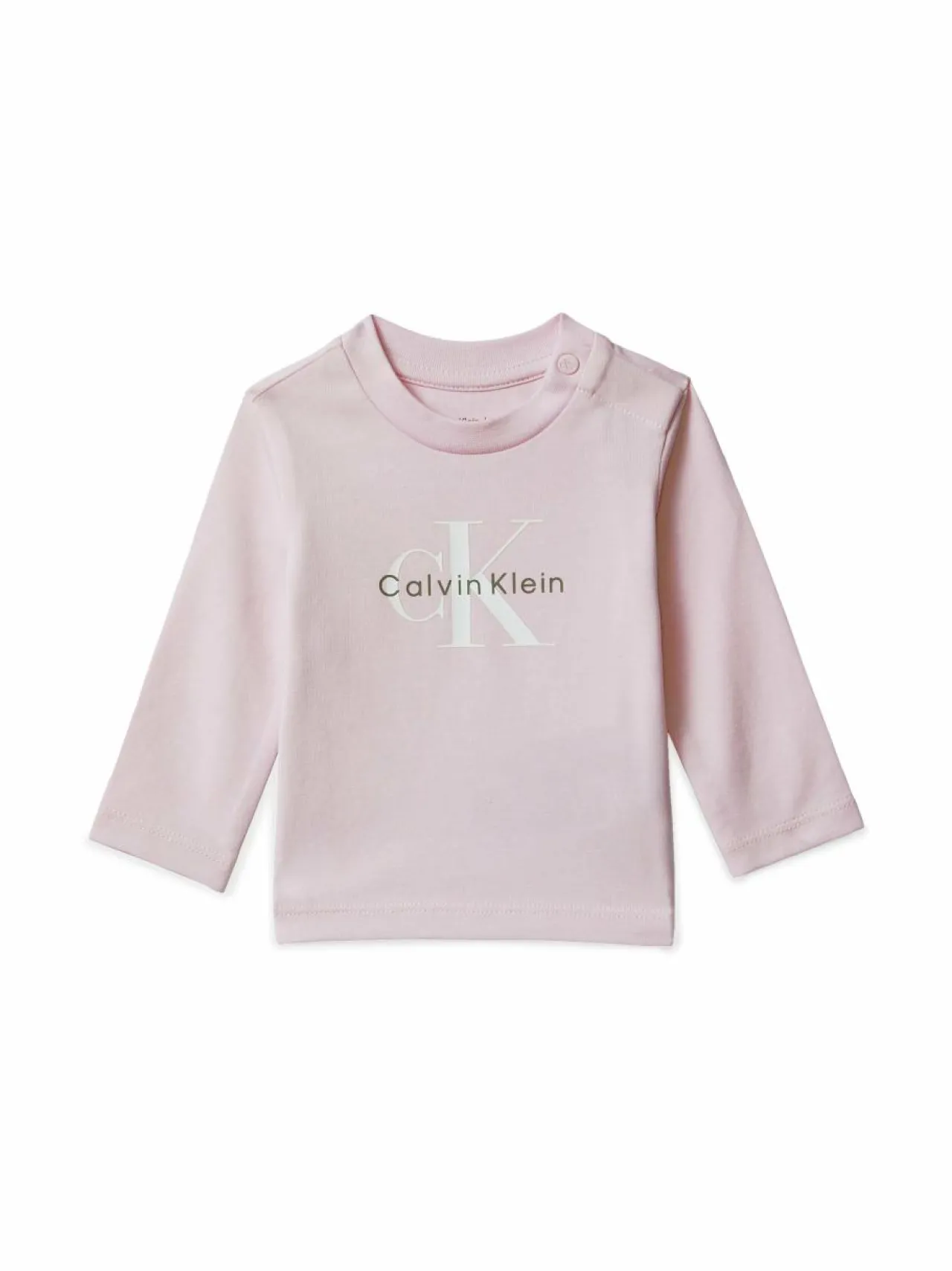 Pitkähihaiset Trikoopaidat|Pitkähihaiset Trikoopaidat<Calvin Klein Kids Monogram-trikoopaita TRX PINK ICE