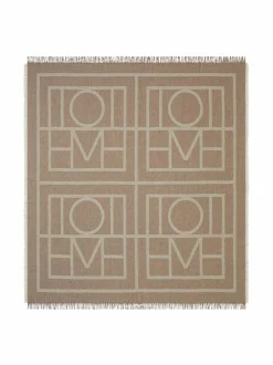 Huivit & Kaulaliinat<TOTEME Monogram-villahuivi kashmirilla TOBACCO MONOGRAM 895
