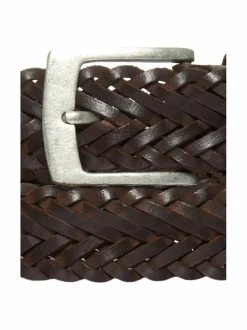 Vyöt<CONSTRUE Monroe-nahkavyö CHOCOLATE BROWN