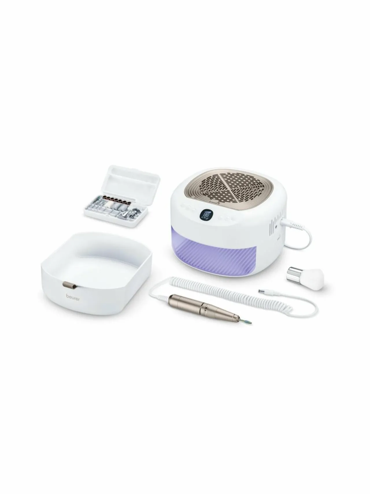Kauneudenhoito<Beurer MP200 StudioNails Pro 3-in-1 -mani-pedikyyriasema WHITE