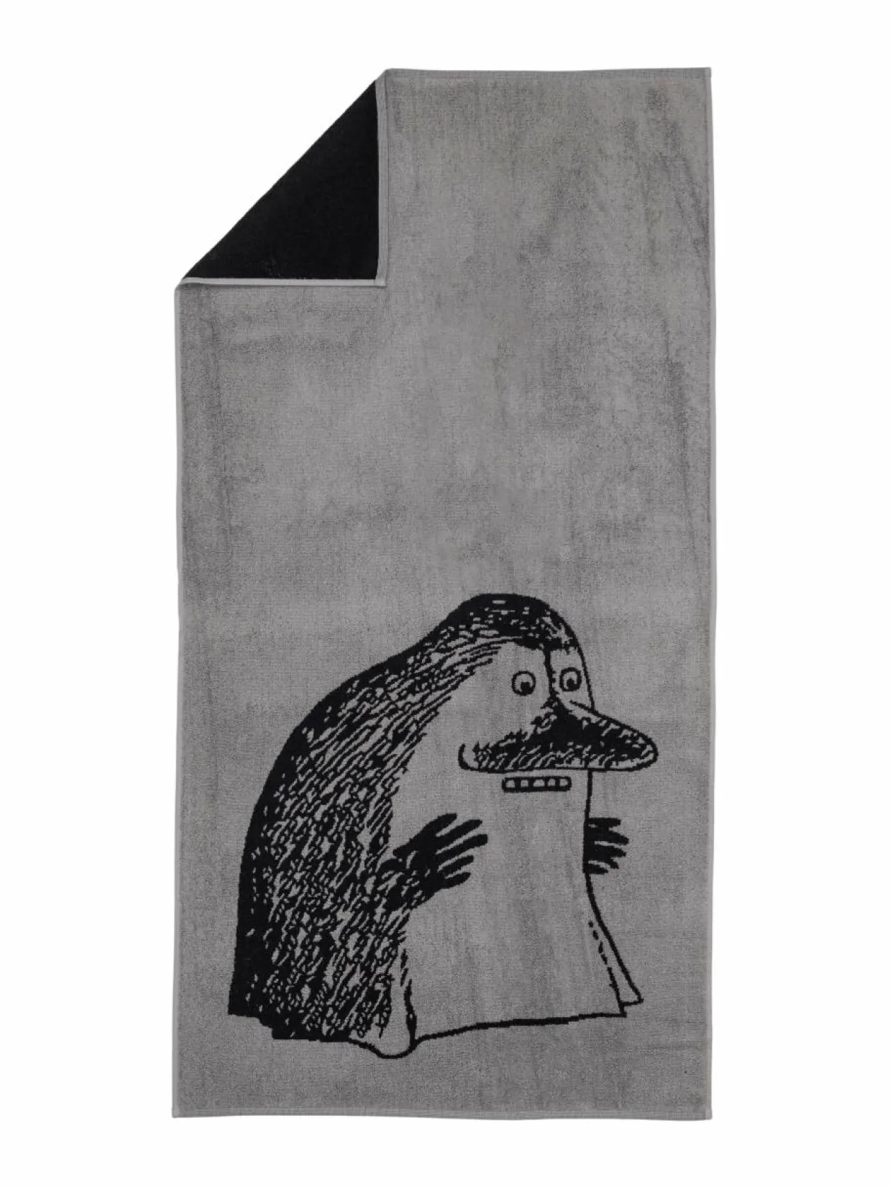 Moomin Arabia Mörkö-luomupuuvillapyyhe, 70 x 140 cm^ Kylpyhuonetekstiilit